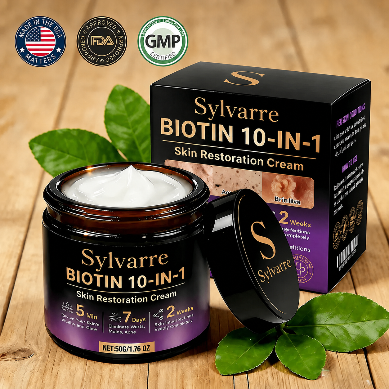 ✨Sylvarre® Biotin 10-in-1 Skin Restoration Cream🍀